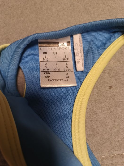Biustonosz stanik sportowy top adidas S