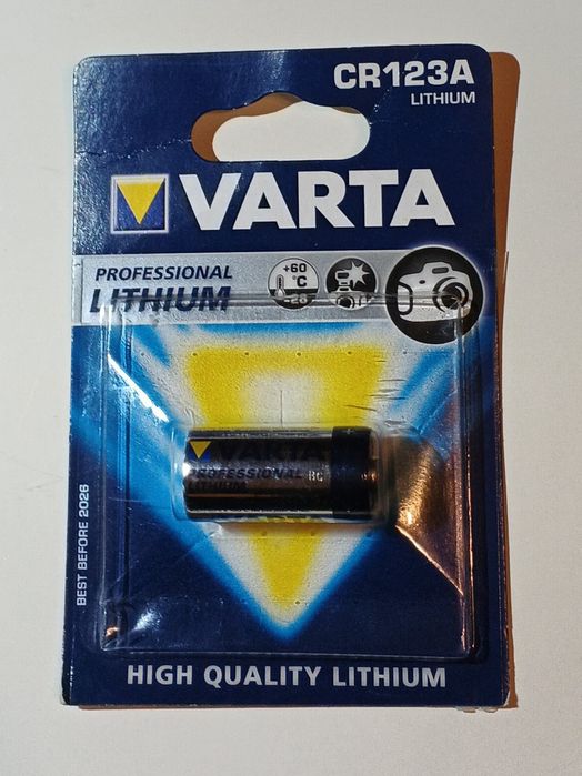 Батарейка літієва CR123A Varta Lithium 3V