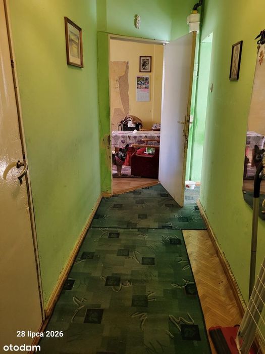 2 pokoje, 39,49 m2, parter, zielona okolica, do remontu