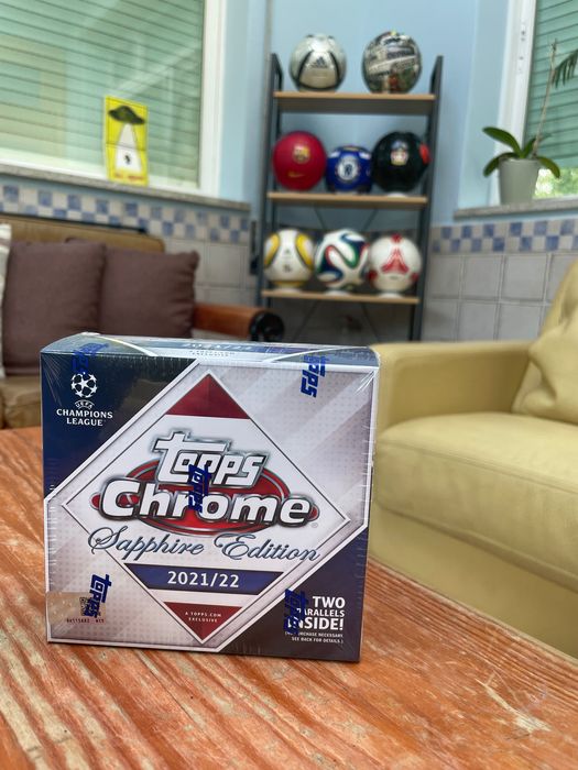 Topps UCL Chrome Sapphire 21-22 caixa lacrada