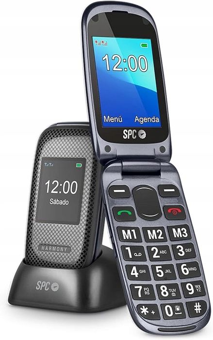 telefon komórkowy dla seniorów spc ekran 2,4" przycisk sos podwójny ekran