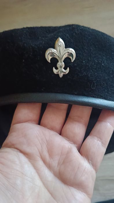 Beret harcerski czarny z linką rozmiar 56