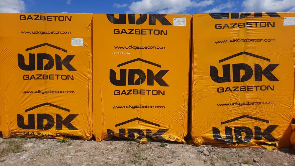 Газоблок UDK. Доставка+вигрузка маніпулятором.