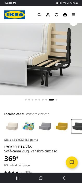Sofá lycksele 2 lugares
