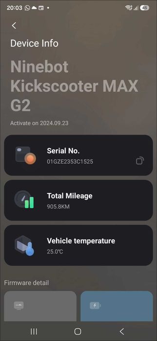 NINEBOT E-SCOOTER MAX G2 D Trotinete - Como novo - Quilometragem: 900