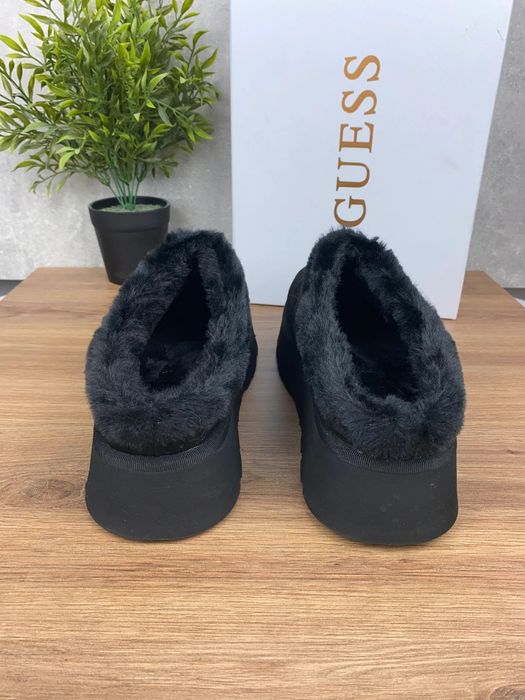 Buty Guess Docker r. 39 - czarne śniegowce damskie na platformie