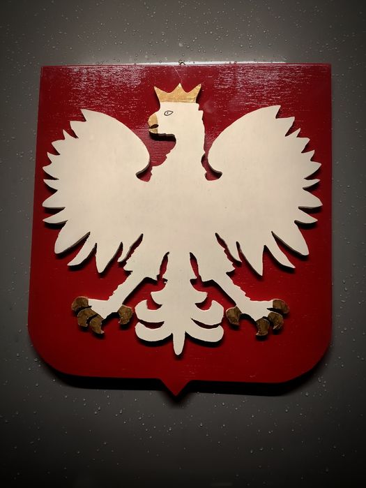 Godło Polski z drewna
