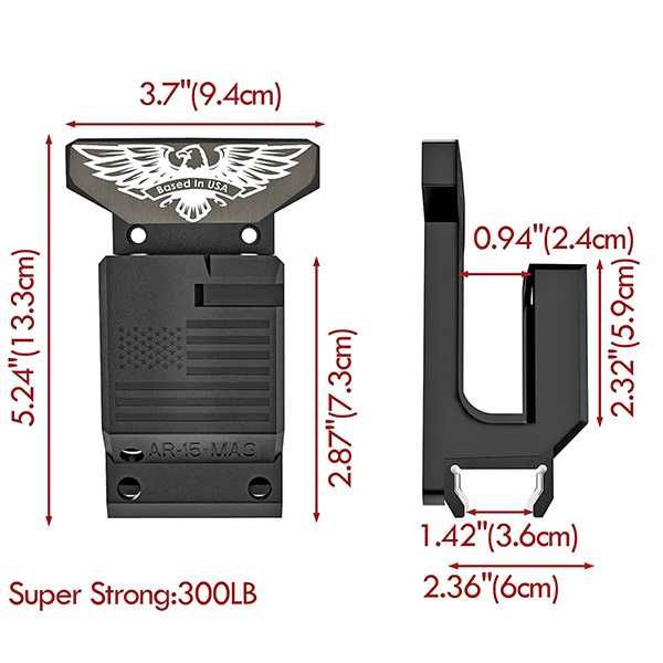 Кріплення на стіну для карабанів AR-15 / M4 / M16