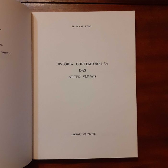 História Contemporânea Das Artes Visuais - Huertas Lobo