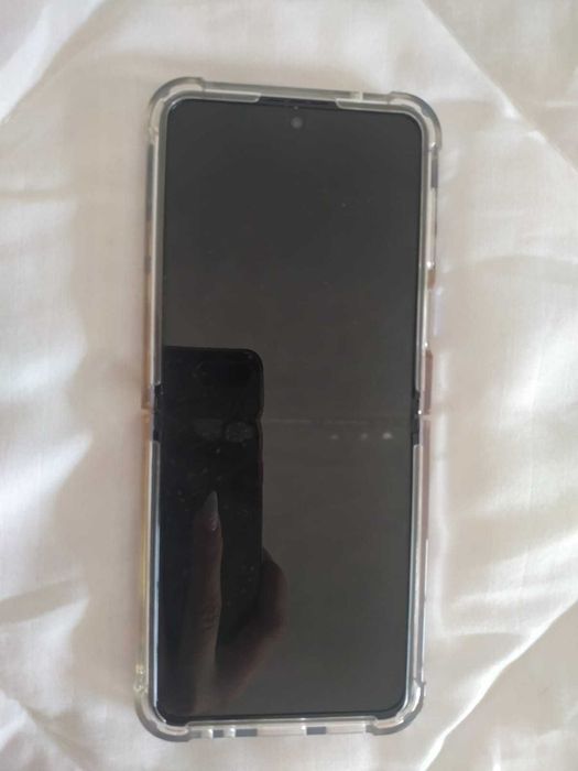 Capa Transparente com Brilhantes para Samsung Galaxy Z Flip 464729676475778122