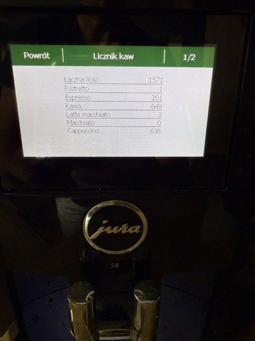 Jura S8 ekspress 1570 kaw zrobionych