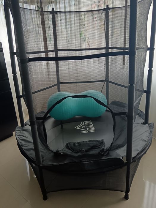 Vendo trampolim com proteção lateral