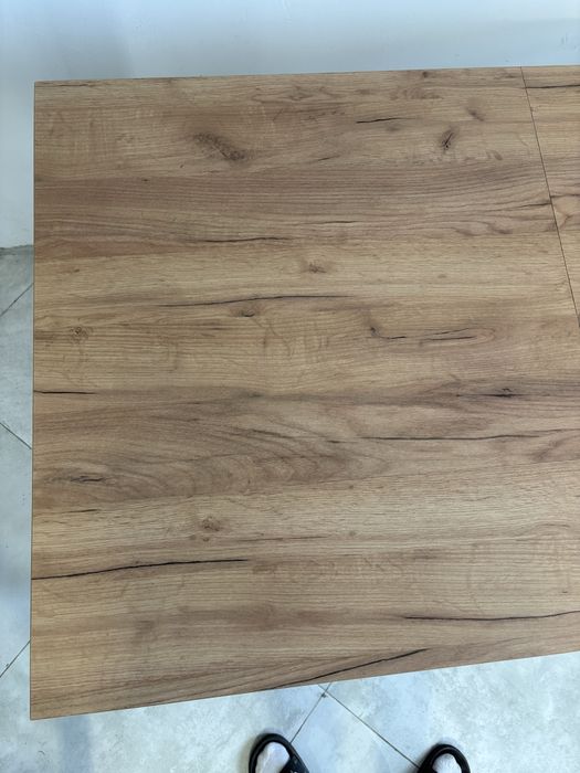 Stół rozkładany 80/140 - 80/240 LOFT - dąb craft - metalowe nogi