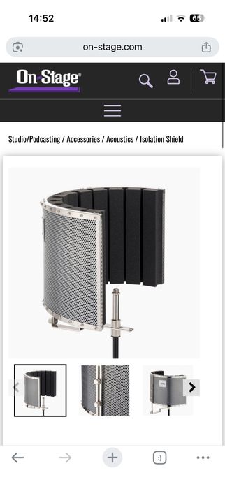 Microphone shield on-stage