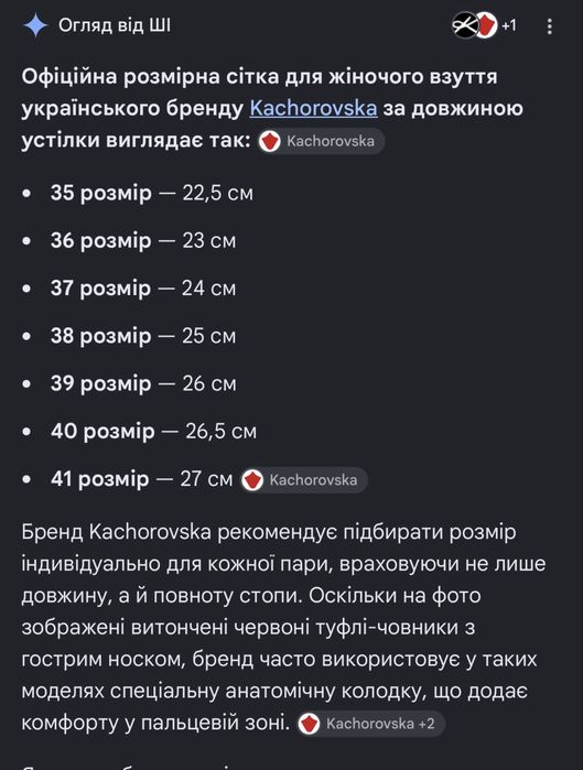 Туфлі - човники Kachorovska