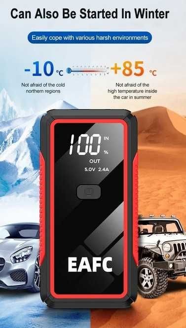 Booster Bateria Auxiliar para carro | 2000A 12V | Luz  | Power Bank