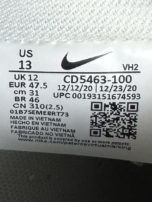Nike Court Vision Low кроссовки 47 размер спортивные кожаные
