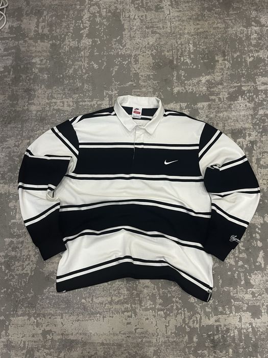 Лонгслів nike x supreme Supreme Nike Stripe Rugby SS25: 2