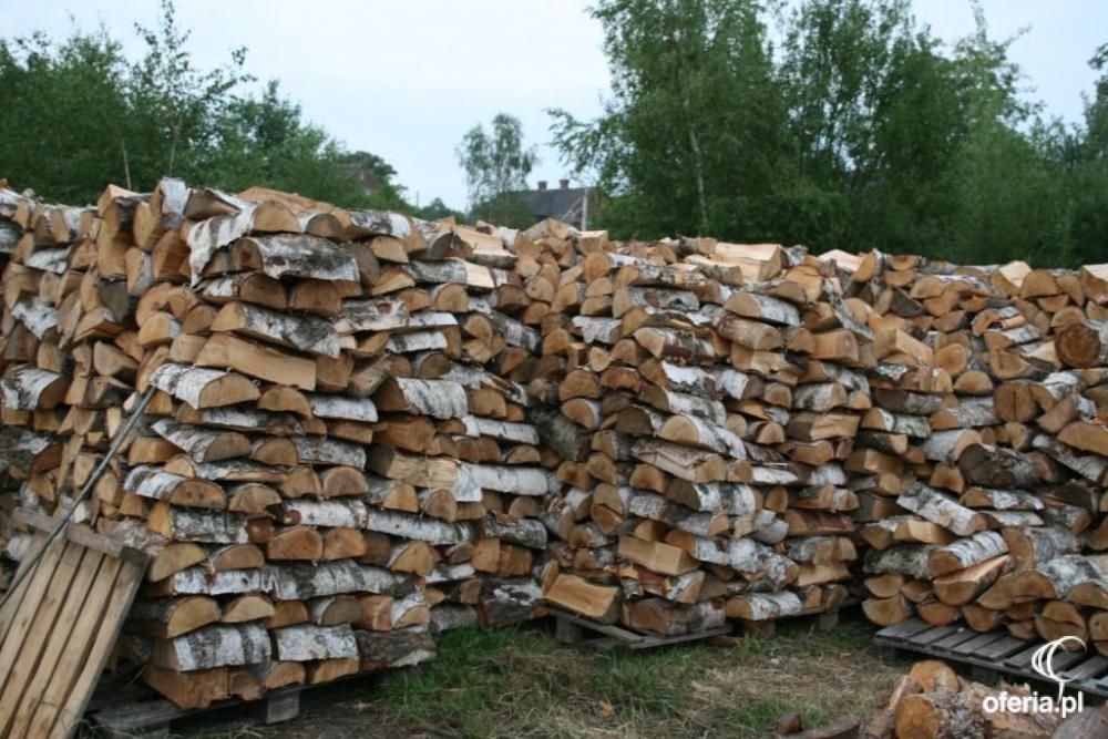 Drewno Sezonowane . Sosna Olcha Buk Dąb