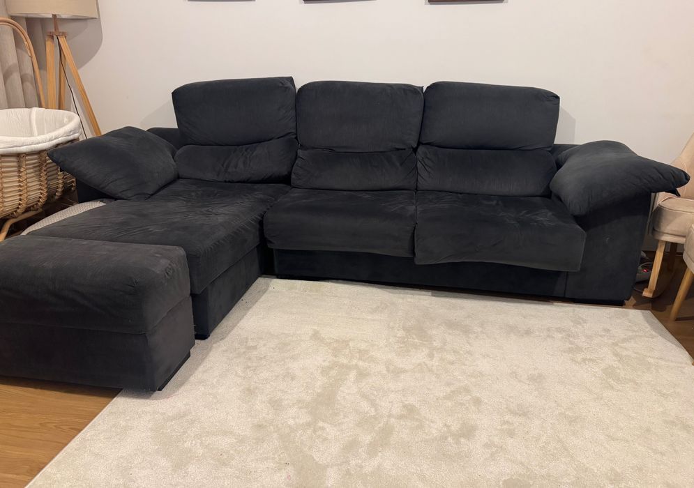 Sofá cinza, 3 lugares