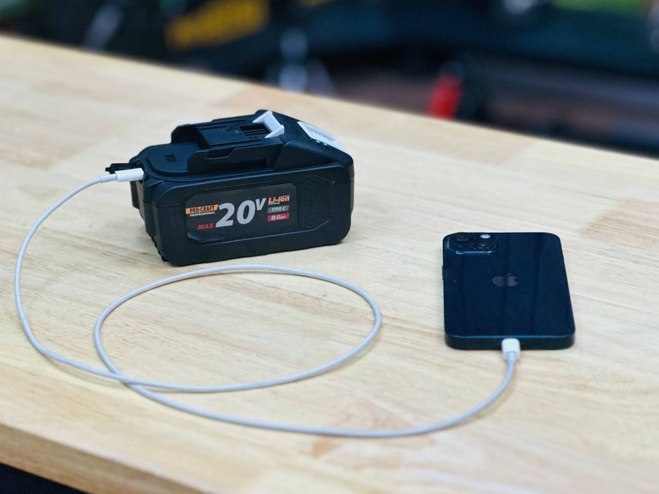 БАТАРЕЯ 8.0Ah Аккумулятор ProCraft Type-C Повербанк Универсальный