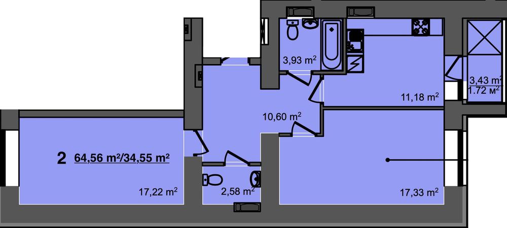 Затишна 2-кімн квартира в ЖК"СВІТАНОК" Акредитовано під єОселя