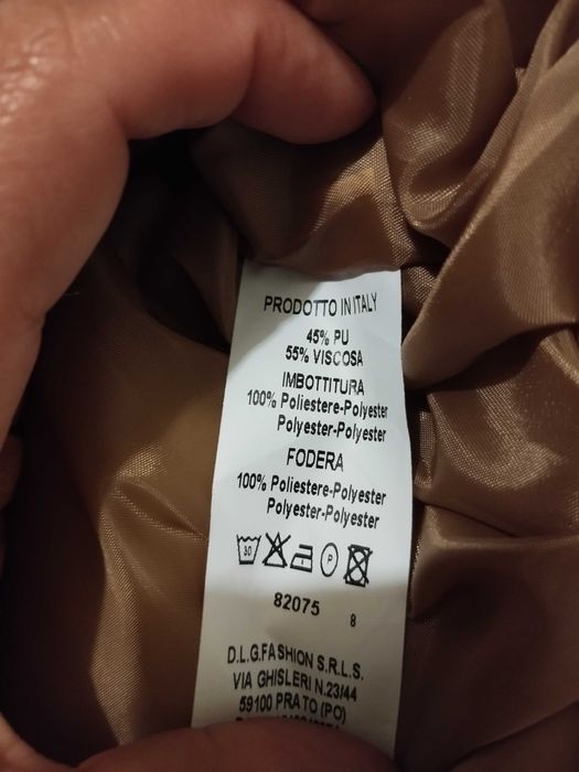 Colete ecopele camel novo