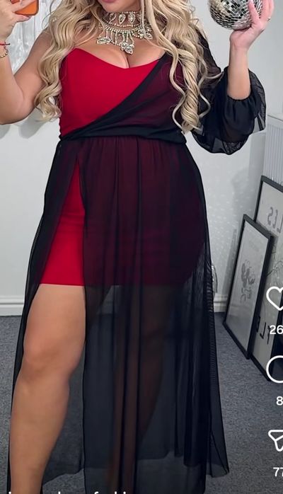 сукня-корсет + сітка на плече