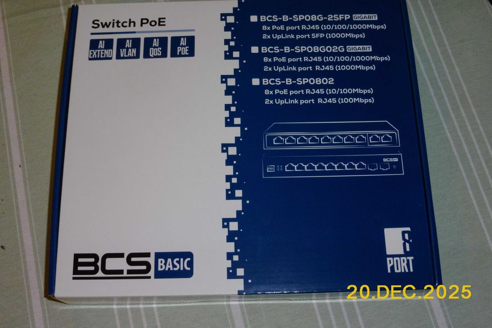 Switch POE 8 Portów