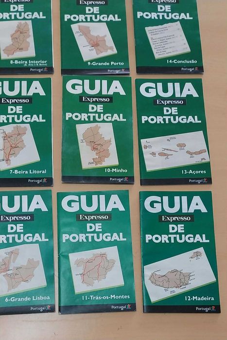Coleção de 14 Revistas da Edição Expresso com Guias sobre as Cidades