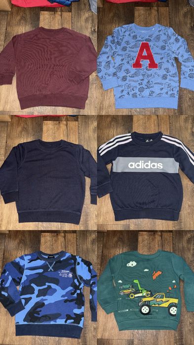 Все по 100 грн Кофта/реглан/на флісі/zara/adidas/next/george/104-110-116 хлопчик