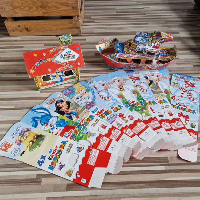 Opakowania po Kinder niespodzianka