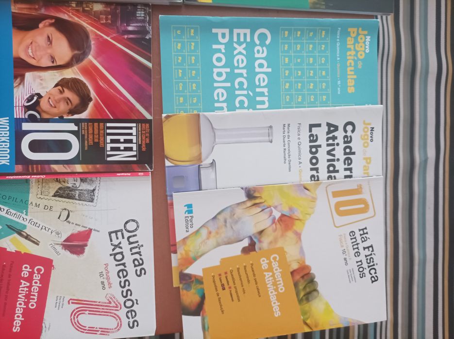 Manuais e cadernos de actividades 10 ano