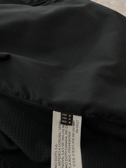 Темно синя чоловіча шкіряна куртка Massimo Dutti