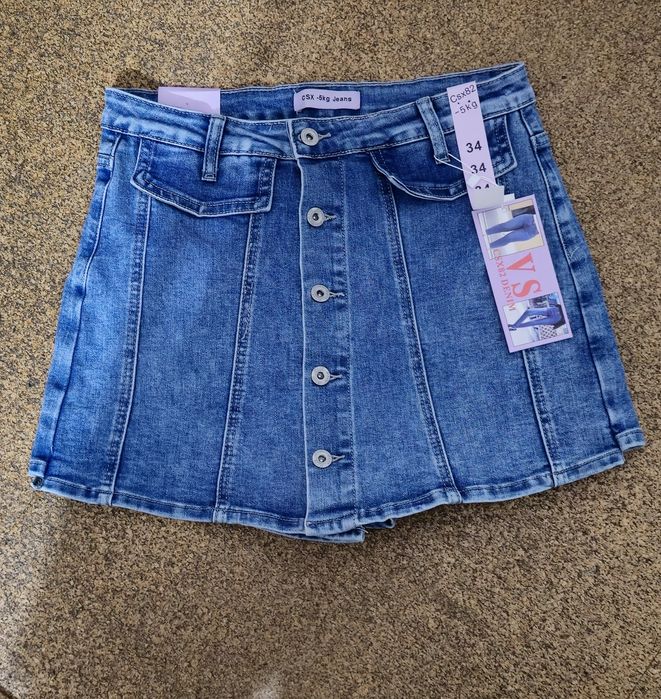 Saia calção de ganga T. S