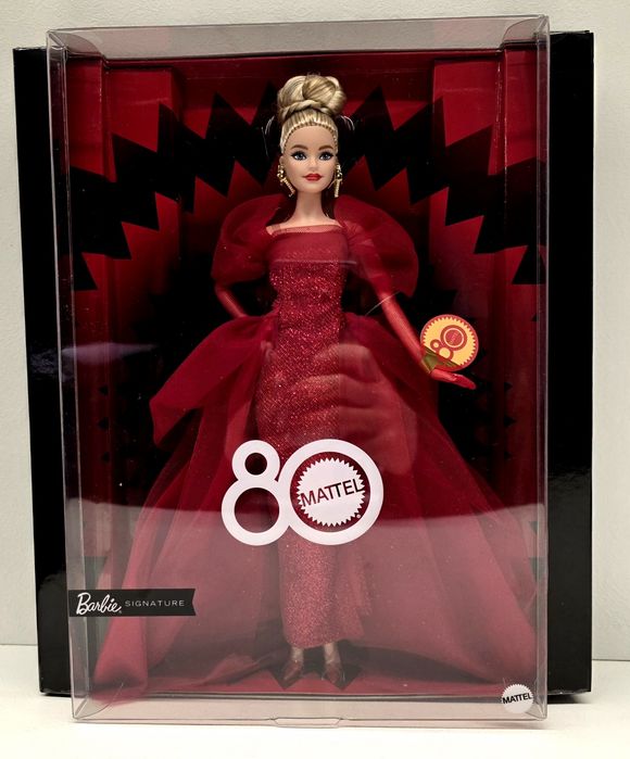 Колекційна лялька Barbie Signature Ruby Red 80-та річниця (JBJ17)