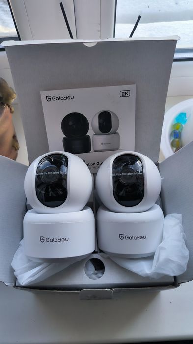 Комплект камер безпеки Galayou G2 2K (2 шт) з поворотом 355°