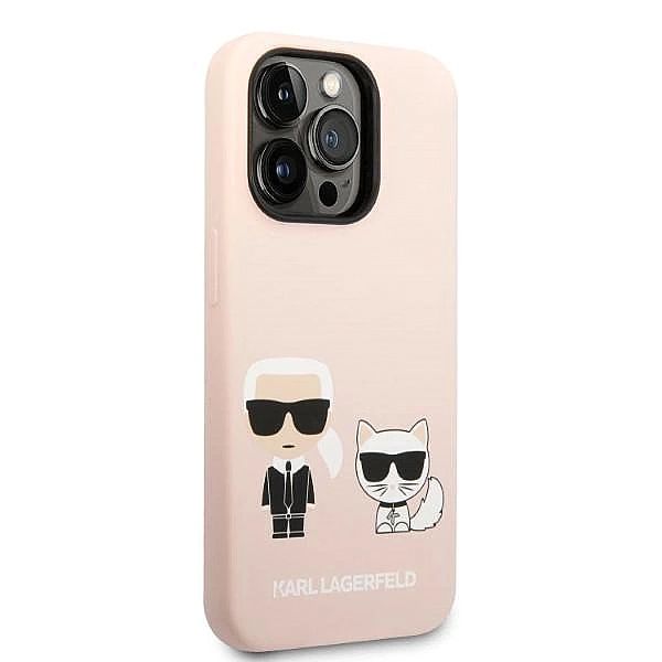 Etui Karl Lagerfeld Silicone Karl&Choupette MagSafe na iPhone 14 Pro -