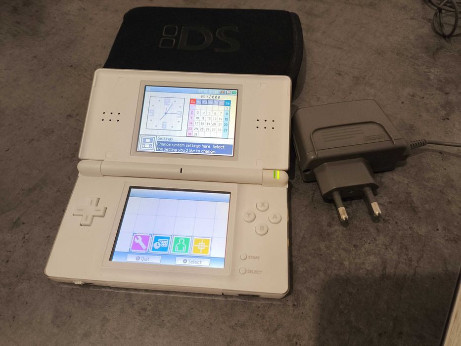 Nintendo DS Lite Branca + Carregador oficial + Rumble Pak Barreiro E ...