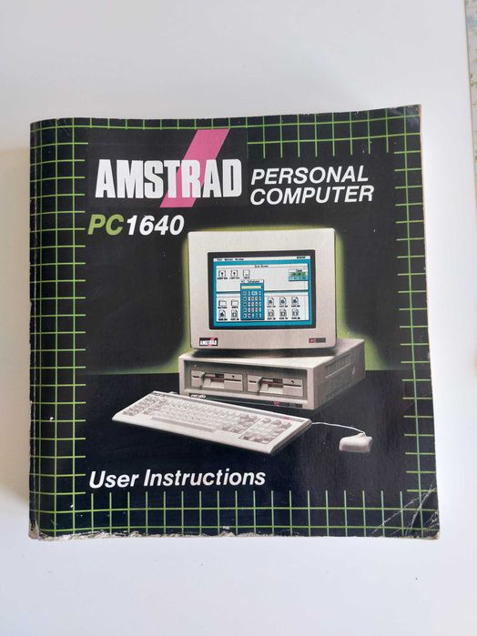Amstrad personal computer manual + diskettes de instalação para colecionadores