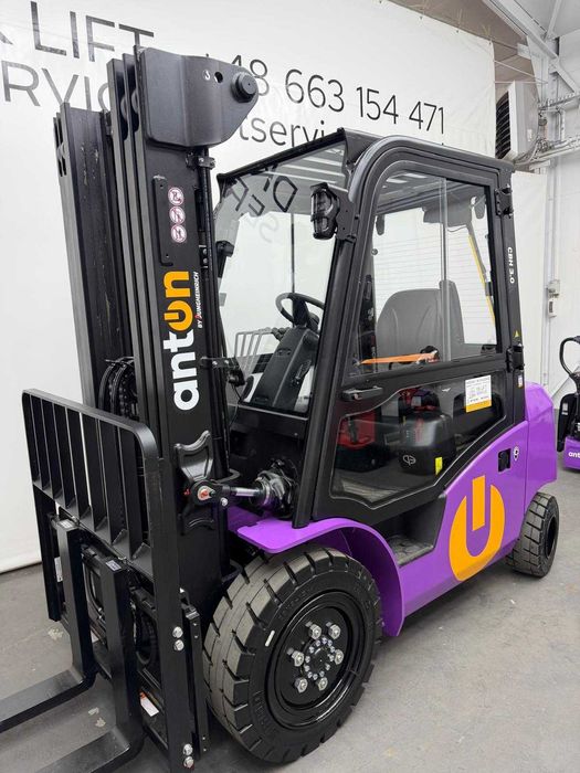 Wózek widłowy Elektryczny ANTON CBH 3.0 v3 3t 3000kg, triplex 4,8m, kabina,