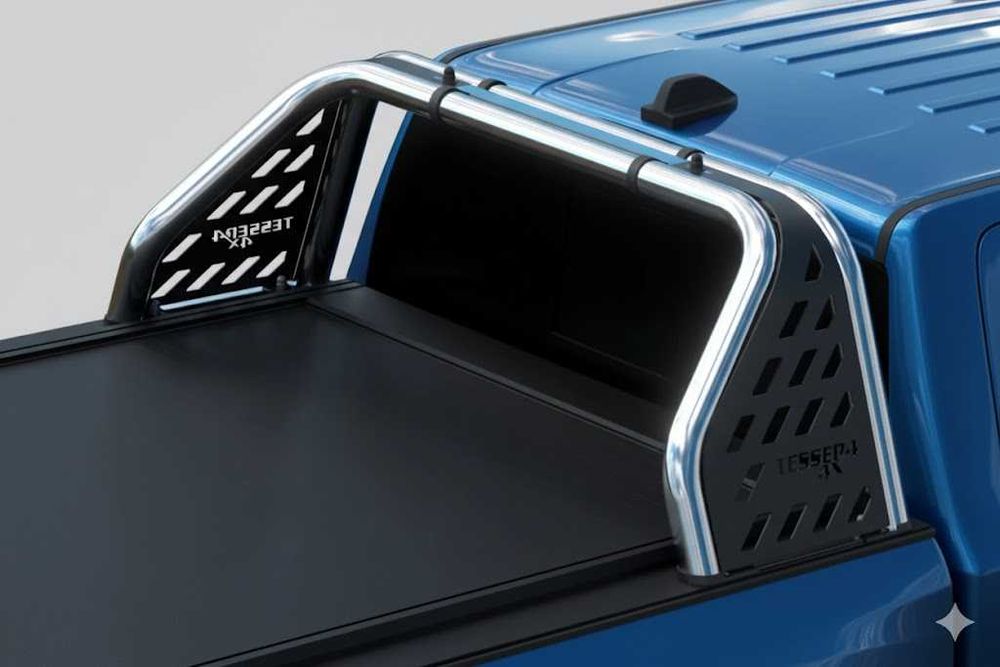 Orurowanie Paki Srebrne Chrom PANEL Rollbar Pick-Up Zabudowa 4x4