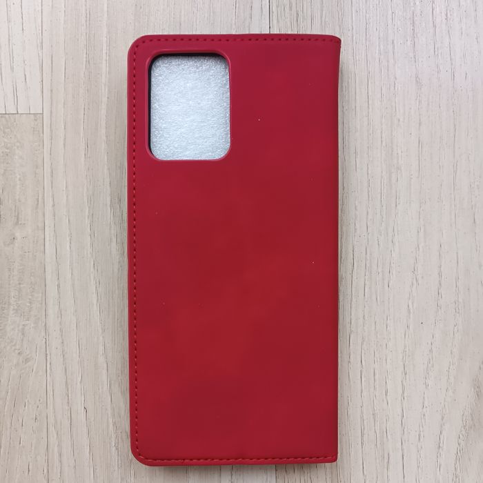 Etui na telefon z klapką, pokrowiec, Xiaomi Poco X5, czerwony mat nowe