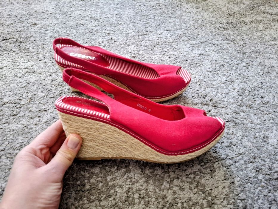 Sandały espadryle na koturnie r. 39