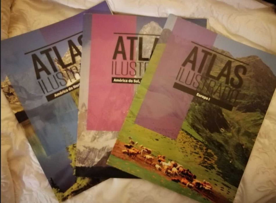 3 Revistas Atlas Ilustrado NOVOS