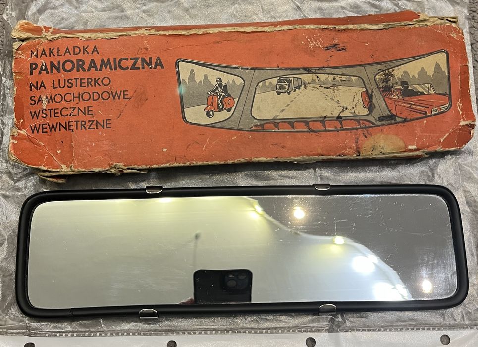 Nakładka panoramiczna na lusterko PRL