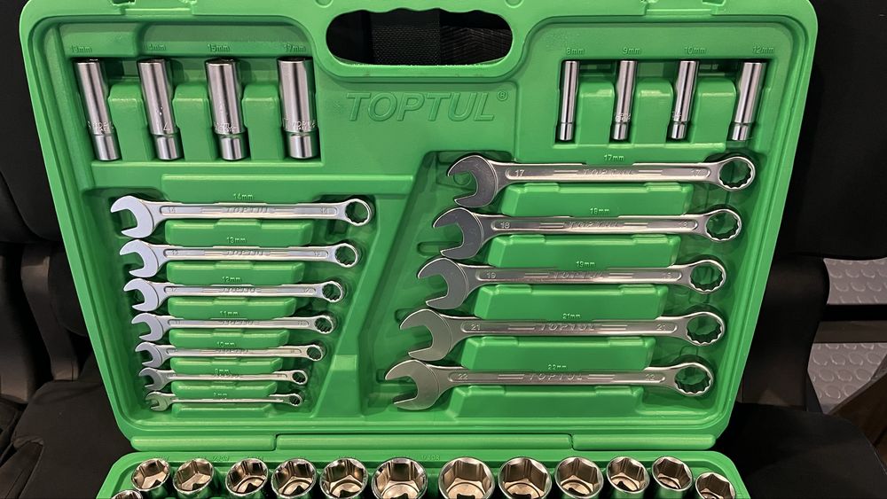 Набір інструментів ОРИГІНАЛ не копія TOPTUL 130 предметів GCAI130B