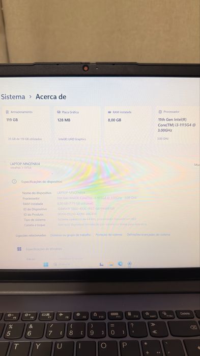 Portátil Lenovo i3 120GB SSD 8GB RAM