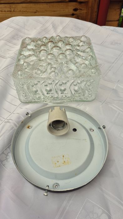Plafon,kinkiet retro w stylu,,Bubble"z lat 70-tych.
