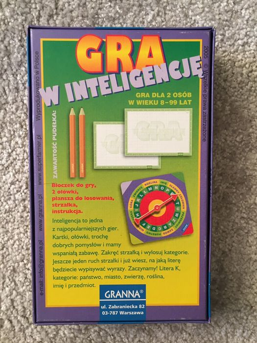 Gra edukacyjna - Gra w inteligencję